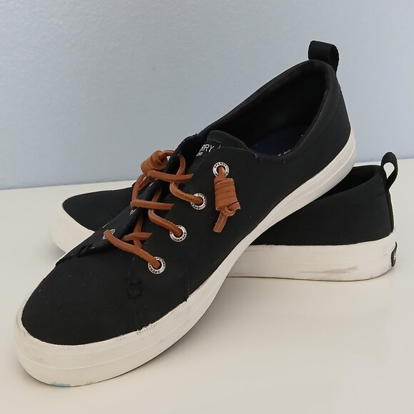 Sperry Top Sider Crest Vibe Nubuck Sneaker Shoes Size 8.5 Navy BLue STS84642 - Picture 1 of 11